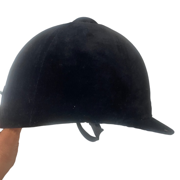 German‎ Germany DMS Model 5084 Black Velvet Riding hat size 7 or 57 20th c. main image 4